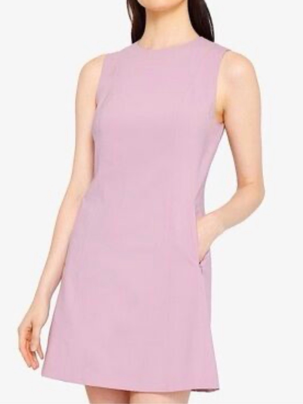 Theory Lilac Sleeveless Mini Dress